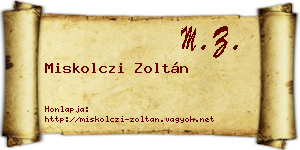 Miskolczi Zoltán névjegykártya
